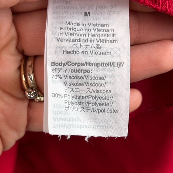 J.Crew Mercantile Tank Top Red Keyhole Womens Size Medium Sleeveless Top - Picture 10 of 12